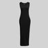 VESTIDO NEGRO KNIT MONASTERY